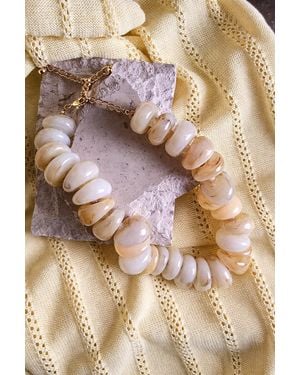 BaubleBar Chunky Beaded Resort Necklace - Brown