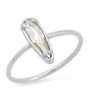 Jessica Elliot Florentine Mini Raindrop Ring - White