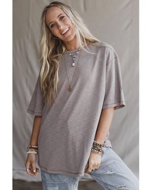 Three Bird Nest Zinaya Top - Gray