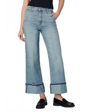 Joe's Jeans Trixie High Rise Wide Leg Cuffed Trouser - Blue