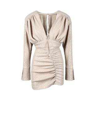 The Mannei Short Sequin Dress - Natural
