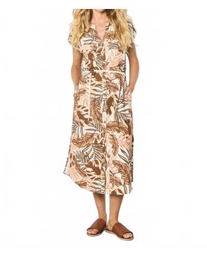 Apricot Meet Me There Midi Dress - Natural