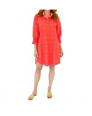 Caryn Lawn Kimberly Park Mini Dress - Red