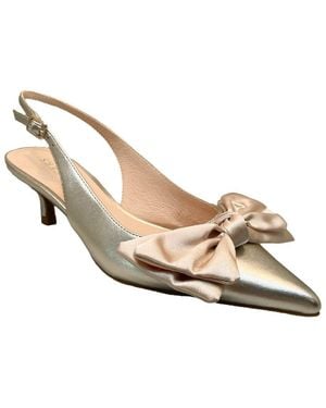 Jack Rogers Debra Leather Slingback Heel - White