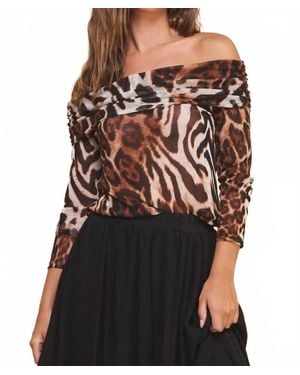 If She Loves Love Off The Shoulder Top - Black