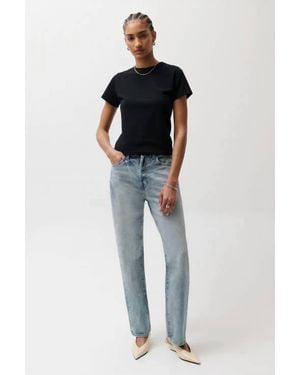 Pistola Cassie Super High Rise Straight Jeans - Blue