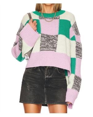 For Love & Lemons Finley Knit Sweater - Pink