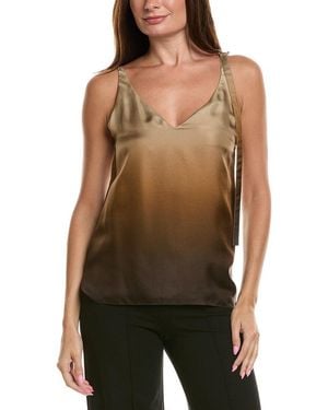 Sportmax Alcuno Gradient Silk Top - Brown