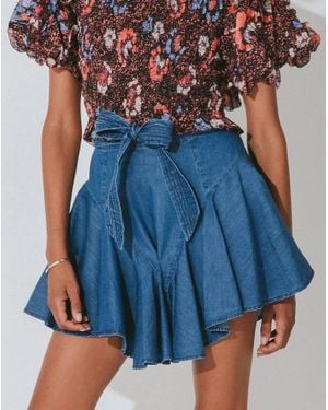 Cleobella Maddi Mini Skirt - Blue