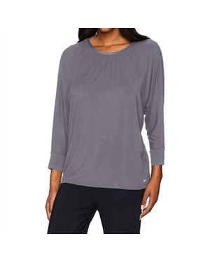 Sesoire Sleepwear Soft Knit Sleep Top - Purple