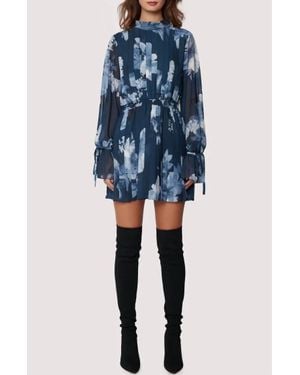 Lost + Wander Josephine Mini Dress - Blue