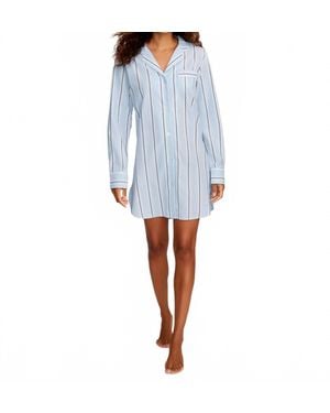 Petite Plume Twill Nightshirt - Blue