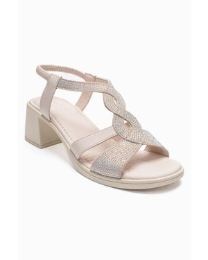 Forever & Always Shoes Dolen Leather Chunky Sandal - Pink
