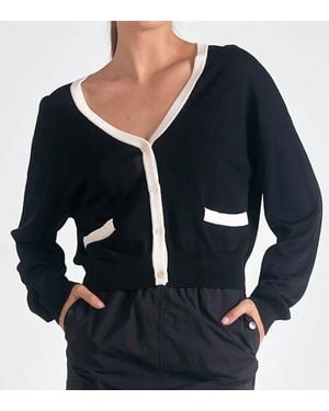 Elan The Classic Cardigan - Black