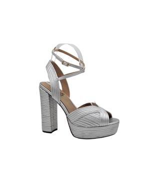 Exe' Ophelia Platform Heeled Sandals - Gray