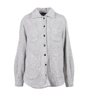 Kiton Wool And Cashmere Shirt - Gray
