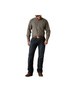 Ariat Wrinkle Free Ferris Button Down Western Shirt - Black