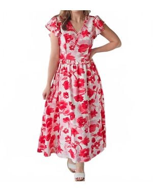 In February Lana Dress - Red