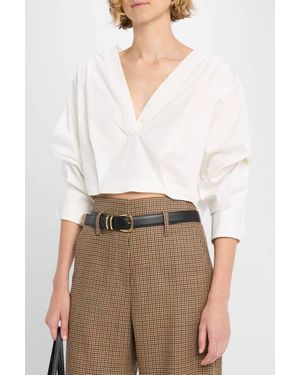 A.L.C. Jordan V-Neck Top - White