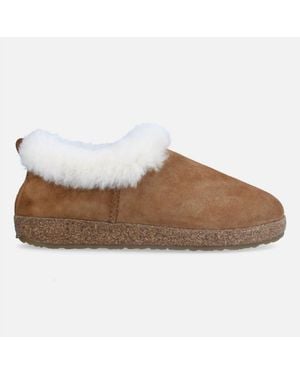 Haflinger Iceland Cozy Shearling Clog - Brown