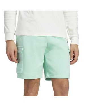 adidas Essentials Fleece Cargo Shorts - Blue
