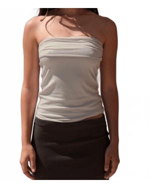 geel Mila Tube Top - Brown