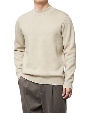 RENE LION Round Neck Sweater - Natural