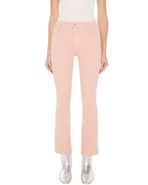 Mother Denim Insider Hover Jeans - Pink