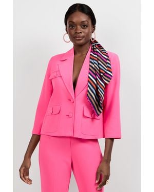 Trina Turk Bicocca Patch Pocket Jacket - Pink