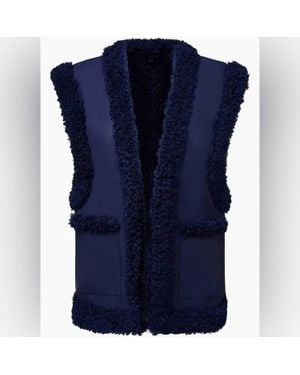 WeWoreWhat Sherpa Reversible Vest - Blue