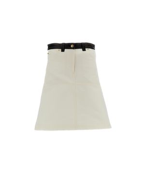 Wales Bonner Organinic Cotton Denim Skirt - Natural