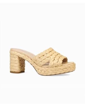Pelle Moda Camren Platform Heel - Natural