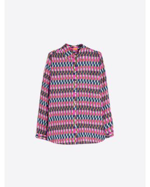 Vilagallo Anastasia Button Down Shirt - Purple