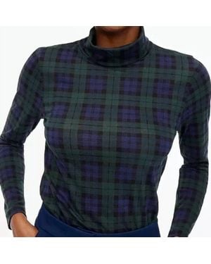 J.Crew Tissue Turtleneck Top - Blue