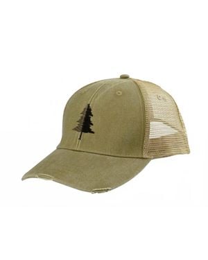 Black Lantern Split Tree Trucker Hat - Green