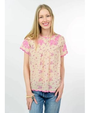 Ivy Jane Nora Embroidered Blouse - Multicolor