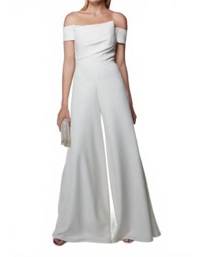 Alyce Paris Bridal Off The Shoulder Neckline Jumpsuit - Gray