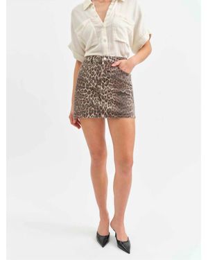 DAZE Malibu Denim Skirt - Natural