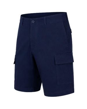 Blu Rock Slim Fit Super Stretch Cargo Shorts - Blue