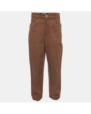 Jacquemus Denim Straight Fit La Montagne Jeans Waist - Brown