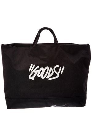 Off-White c/o Virgil Abloh Large Canvas Quote Tote - Black