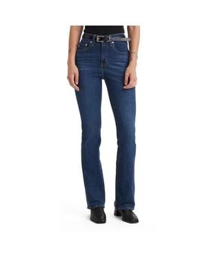 Levi's 725 Bootcut Jeans Dark Wash High Rise Zip Fly Pall434 - Blue