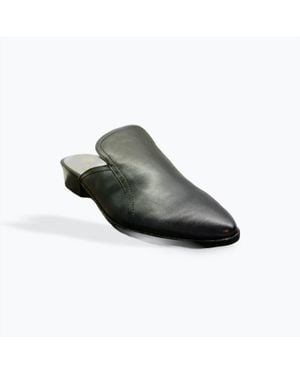 42 GOLD Soft Leather Mule - Green