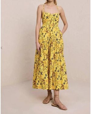 A.L.C. A. L.c. Arit Floral Maxi Dress - Yellow