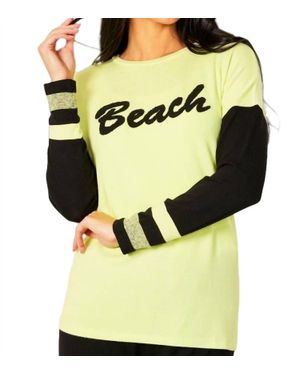 French Kyss Beach Crew Top - Yellow