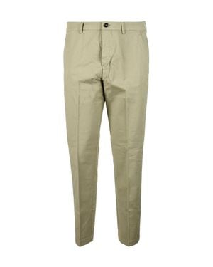 TRUE NYC Sage Stretch Cotton Pants - Green