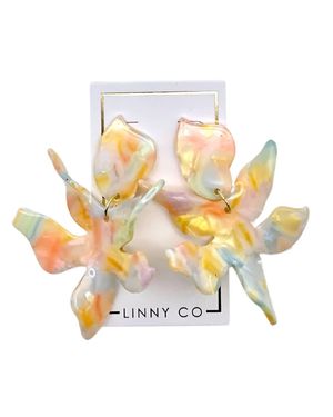 LINNY CO Flora Earrings - White