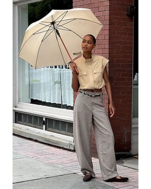 Avec Les Filles Cropped Cargo Vest Jacket - Gray