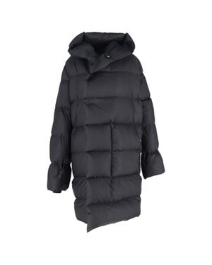 Rick Owens Hooded Liner Down Coat - Blue