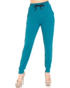USA Fashion Buttery Smooth Sweatpants - Blue